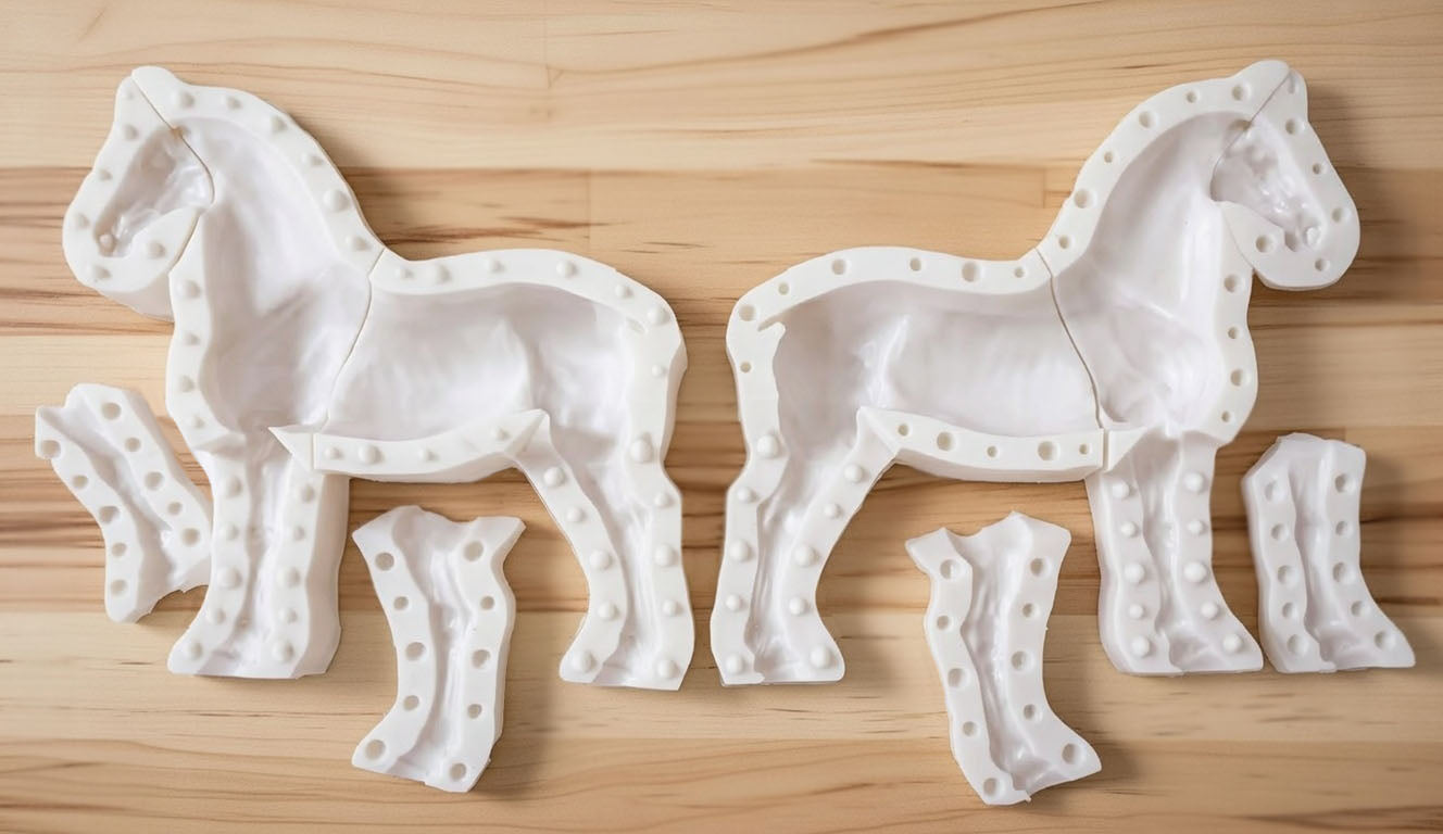 Blaze Horse Mold with Collectors Box