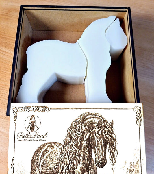 Blaze Horse Mold with Collectors Box