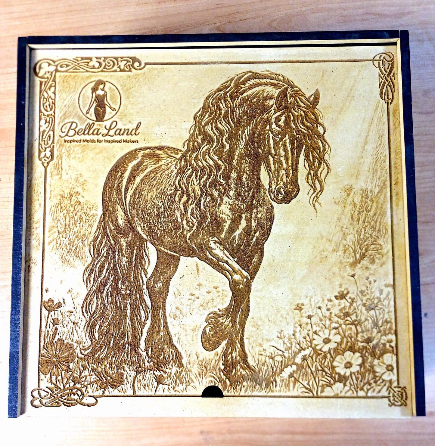 Blaze Horse Mold with Collectors Box