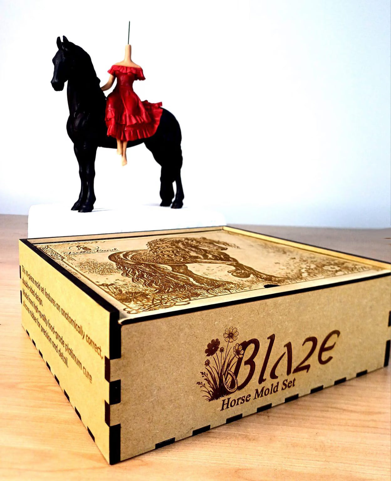 Blaze Horse Mold with Collectors Box